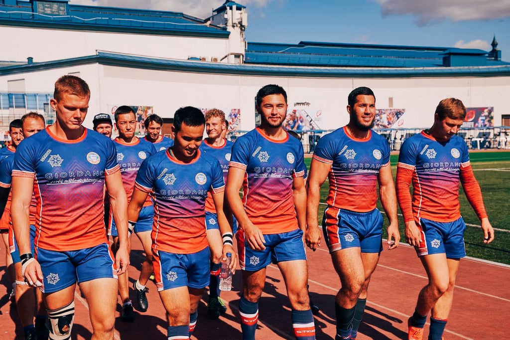 Almaty Rugby Club show off new kit in Russia