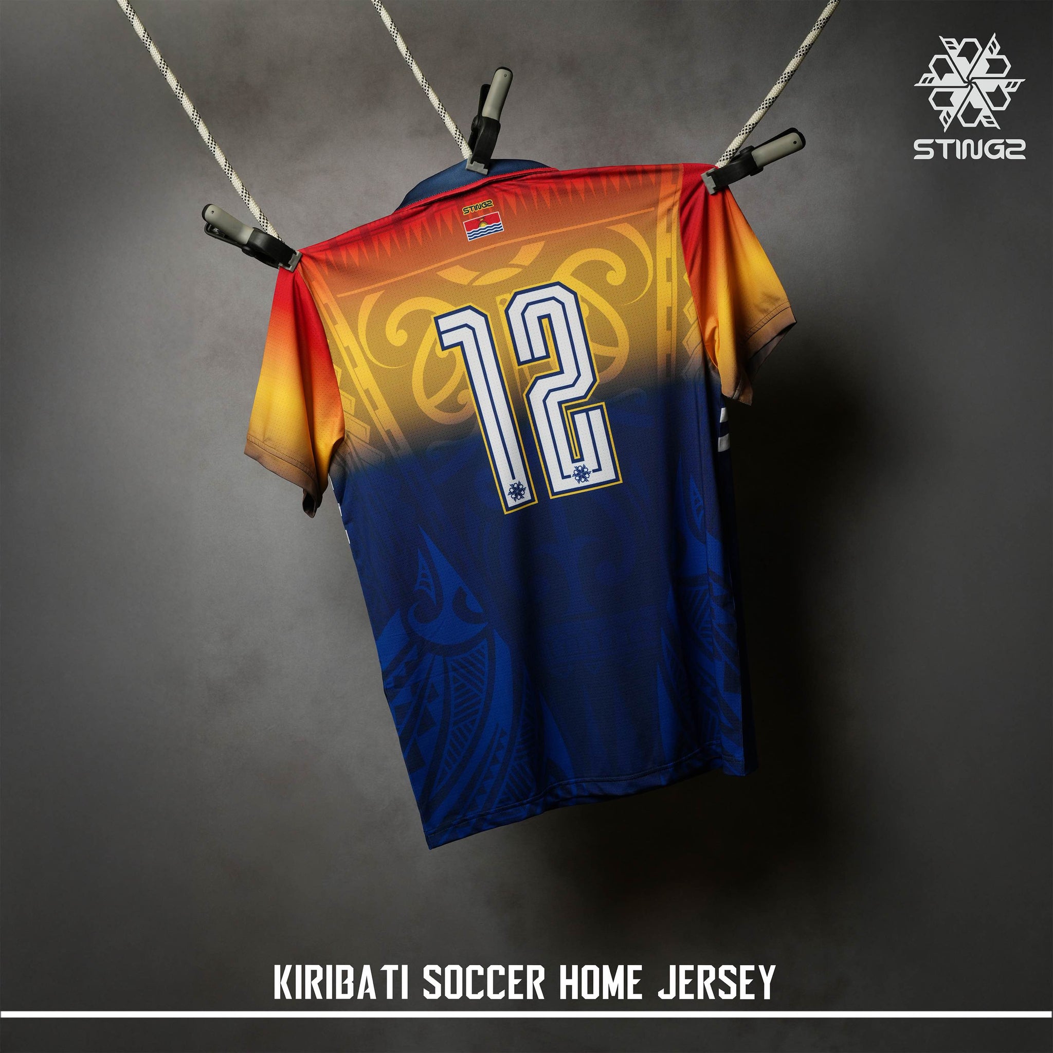 Kiribati Soccer Jersey — Home | Football Shirts | STINGZ – Stingz