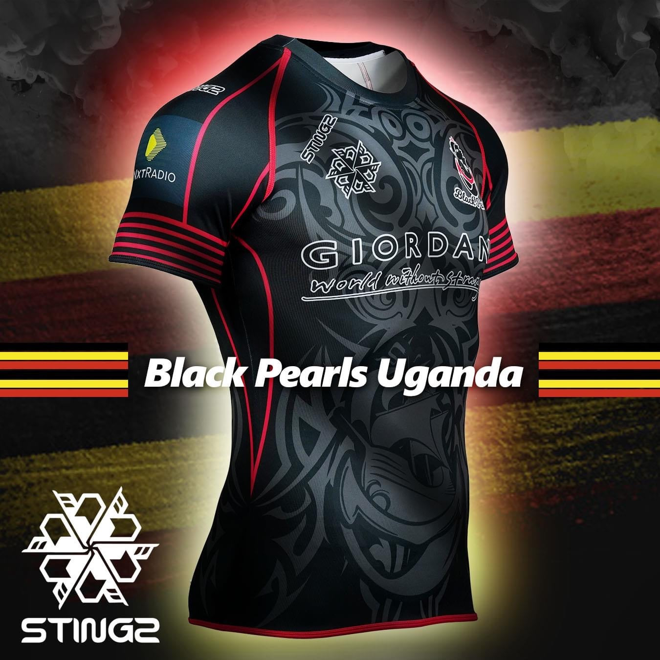 Replica Uganda Black Pearls Rugby Jersey