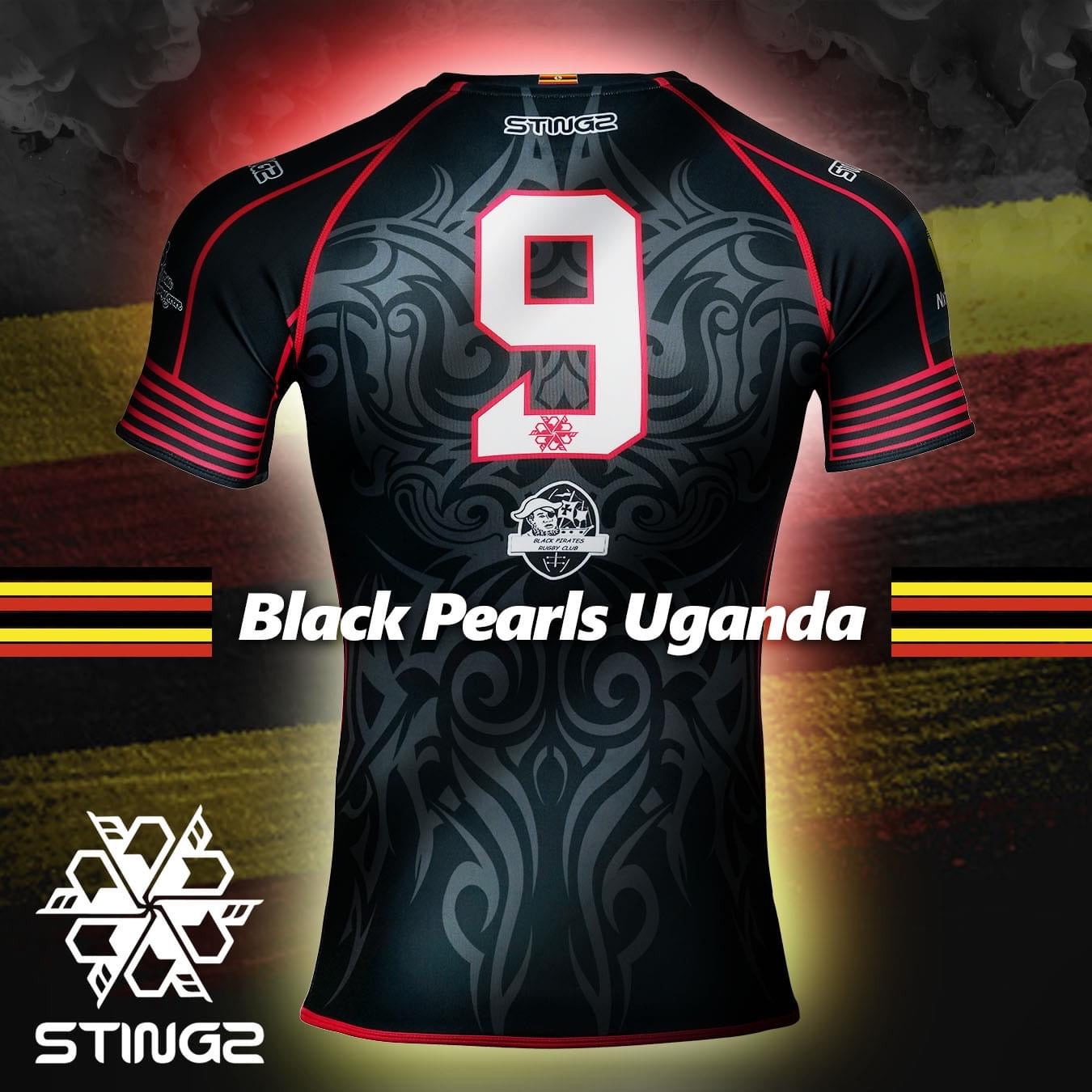 Replica Uganda Black Pearls Rugby Jersey
